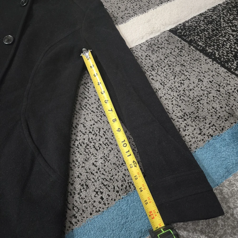Jason Cole short hooded peacoat, size small, euc
